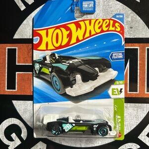 Hot Wheels Black and White Race Car Toy